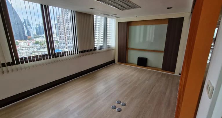 Spacious office room with natural lighting
